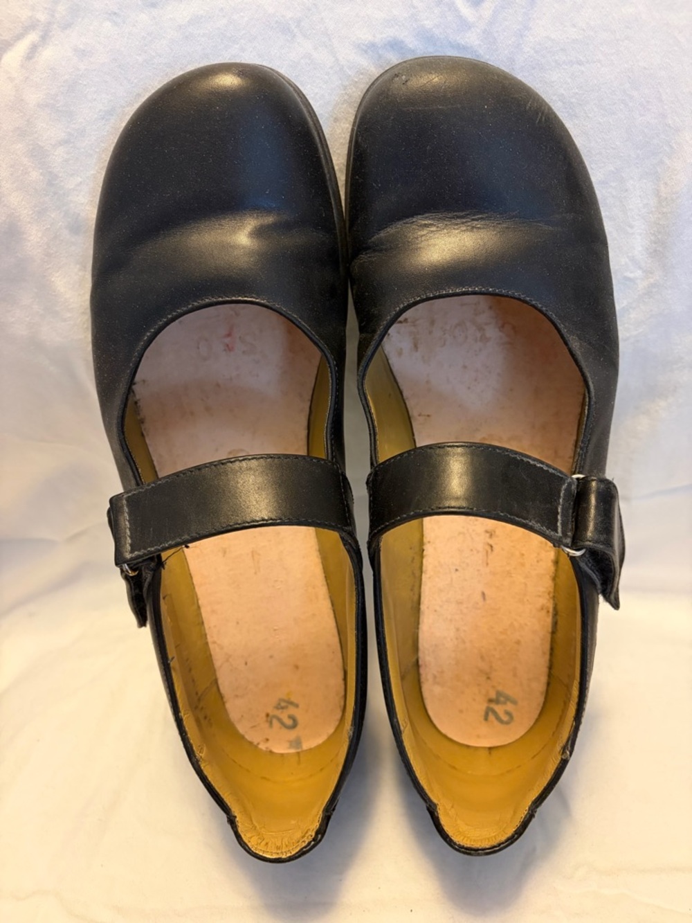 Black leather Mary Jane shoes from Birkenstock